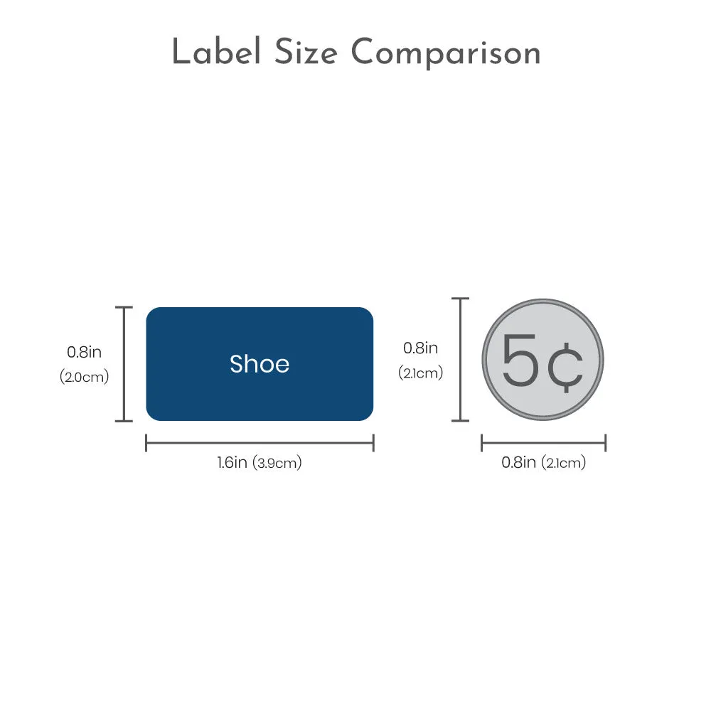 Zoo Animals Shoe Labels